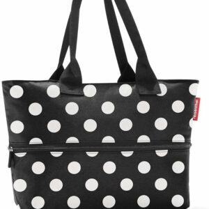 Shopper  Dots White Schwarz