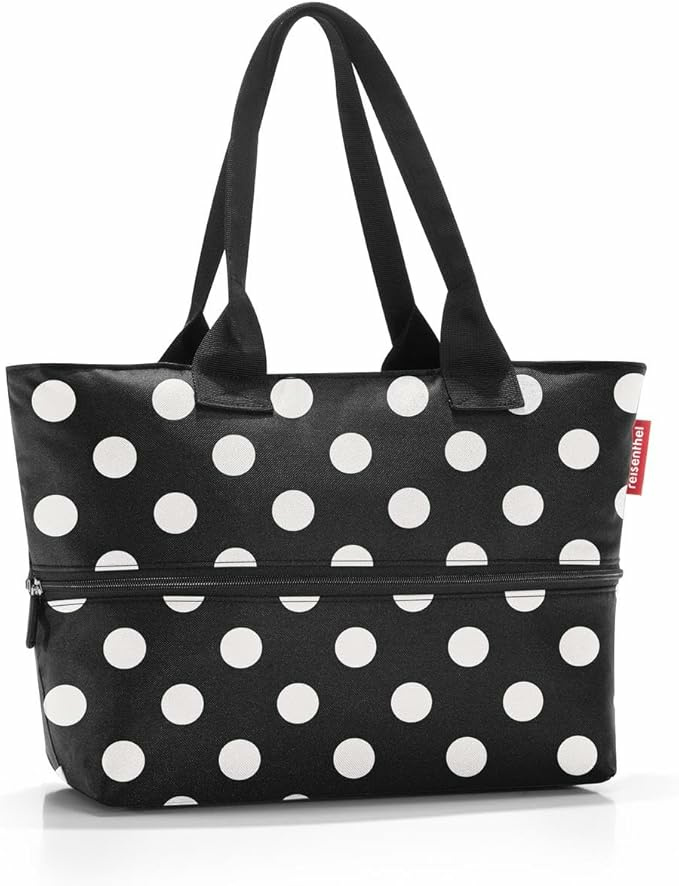 Shopper  Dots White Schwarz