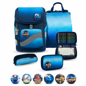 Smarty Plus Blue Navy Schoolbag set 5pcs.