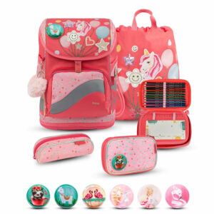 Smarty Plus Rose Quartz Schoolbag set 5pcs.