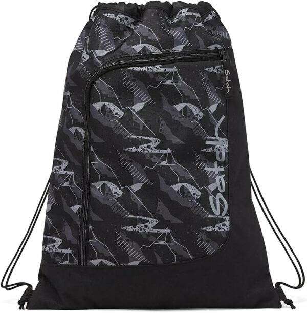 Sportbeutel 12 Liter Mountain Grid Grau