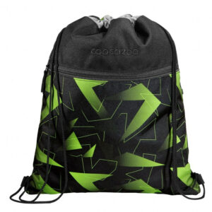 Sportbeutel Lime Flash Schwarz