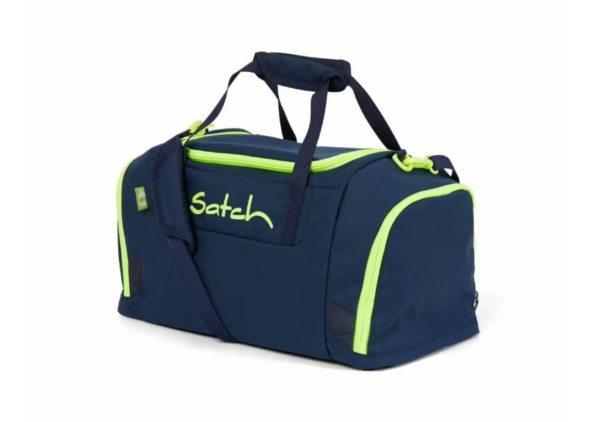 Sporttasche 25 Liter Toxic Yellow Dunkelblau