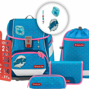 Step by Step Schulranzen-Set 2IN1 Plus ?Dolphin Pippa? 6-teilig