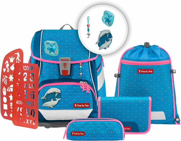 Step by Step Schulranzen-Set 2IN1 Plus ?Dolphin Pippa? 6-teilig