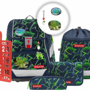 Step by Step Schulranzen-Set 2IN1 Plus ?Wild T-Rex Taro? 6-teilig