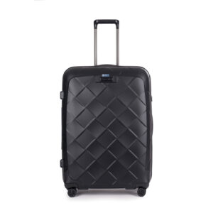 Stratic Leather & More 4 Rollen-Trolley 75 cm Matt Schwarz Polycarbonat