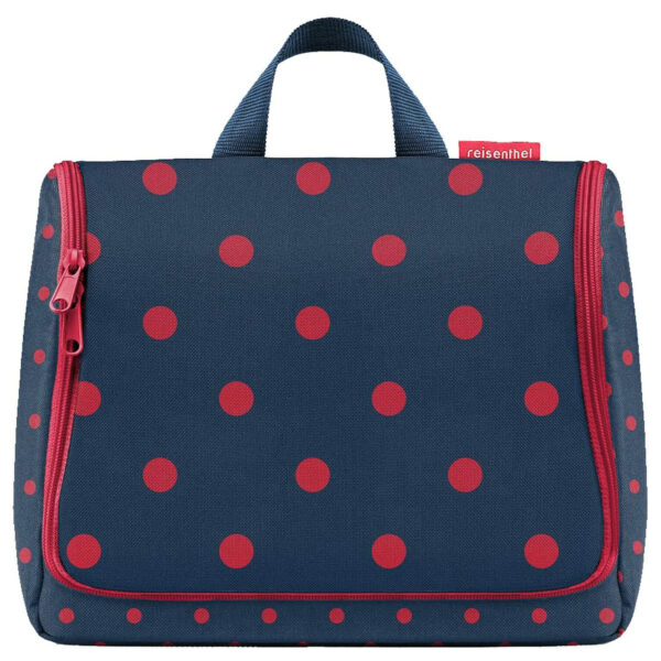 Toiletbag XL/Kulturbeutel 28 cm Mixed Dots Red