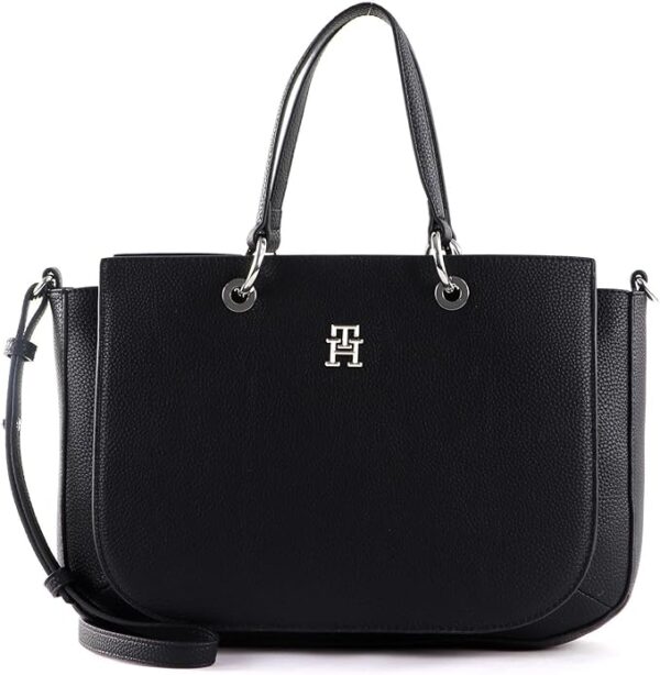 Tommy Hilfiger TH emblem Satchel schwarz