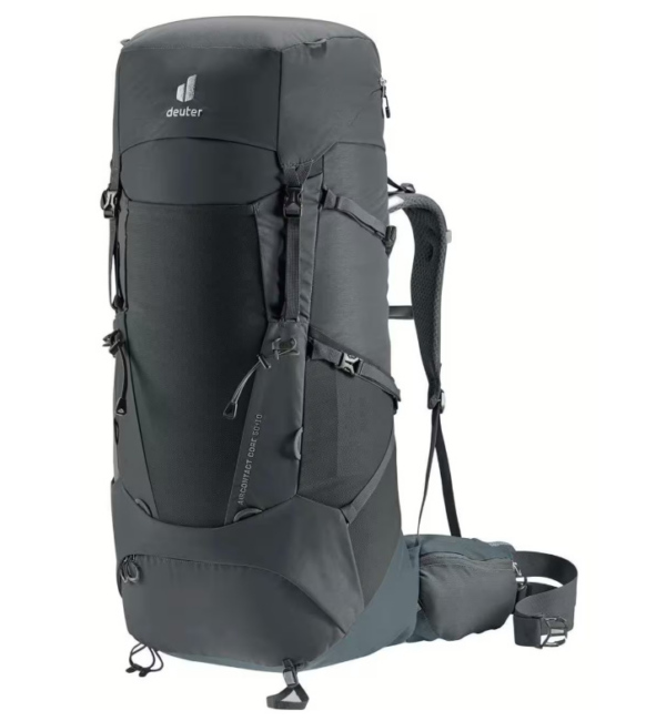 Trekkingrucksack Aircontact Core 50+10 Liter Schwarz