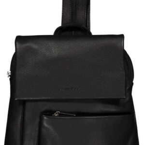 Unbekannt ESTELLE Leder Rucksack Damen Cityrucksack Daypack 26 x 30 x 08 cm