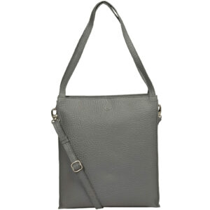 VOI Schultertasche Jenna Hirsch Rindsleder Damen: Farbe: Steel