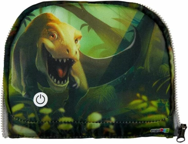 Zippies LED Zip Fronttasche Dinosaurier
