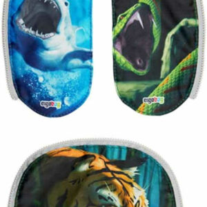 Zippies Set 3tlg. Gefährliche Tiere Grau