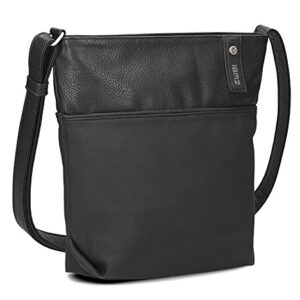 Zwei Jana J10 - Schultertasche 29 cm nubuk-black