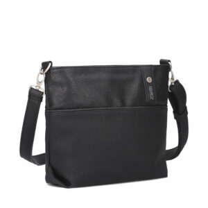 Zwei Jana J8 Schultertasche 27 cm nubuk-black