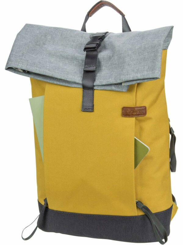 Zwei Neutral Rucksack Roll gelb