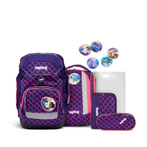 ergobag Schulrucksack-Set Perlentauchbär