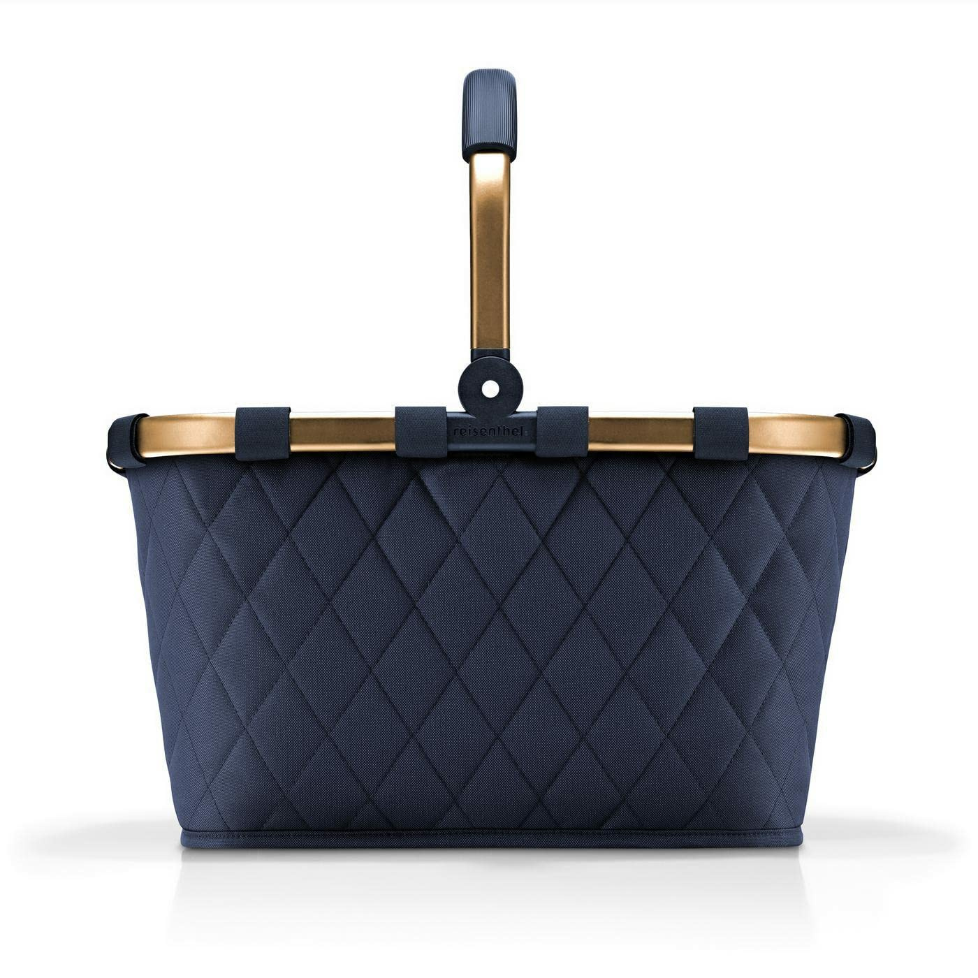 reisenthel carrybag frame rhombus midnight gold ? Stabiler Einkaufskorb mit viel...
